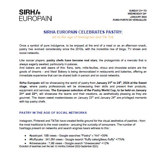 SIRHA EUROPAIN 2024_PASTRY