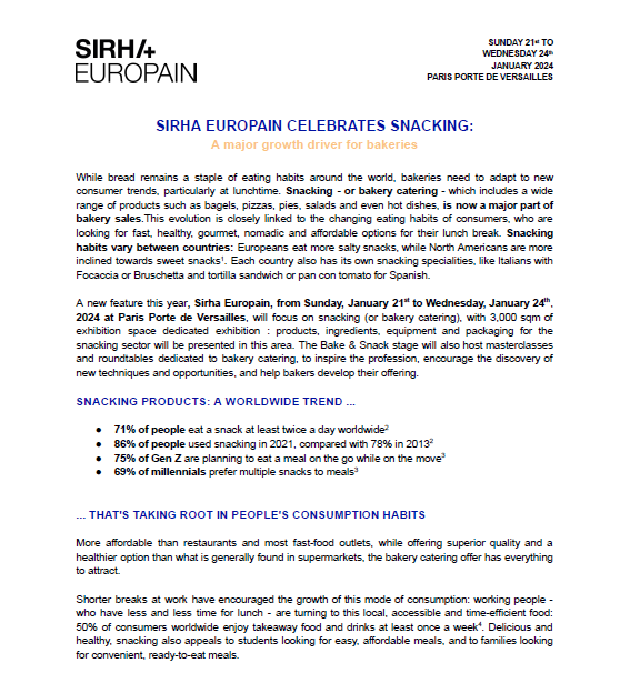 SIRHA EUROPAIN_SNACKING
